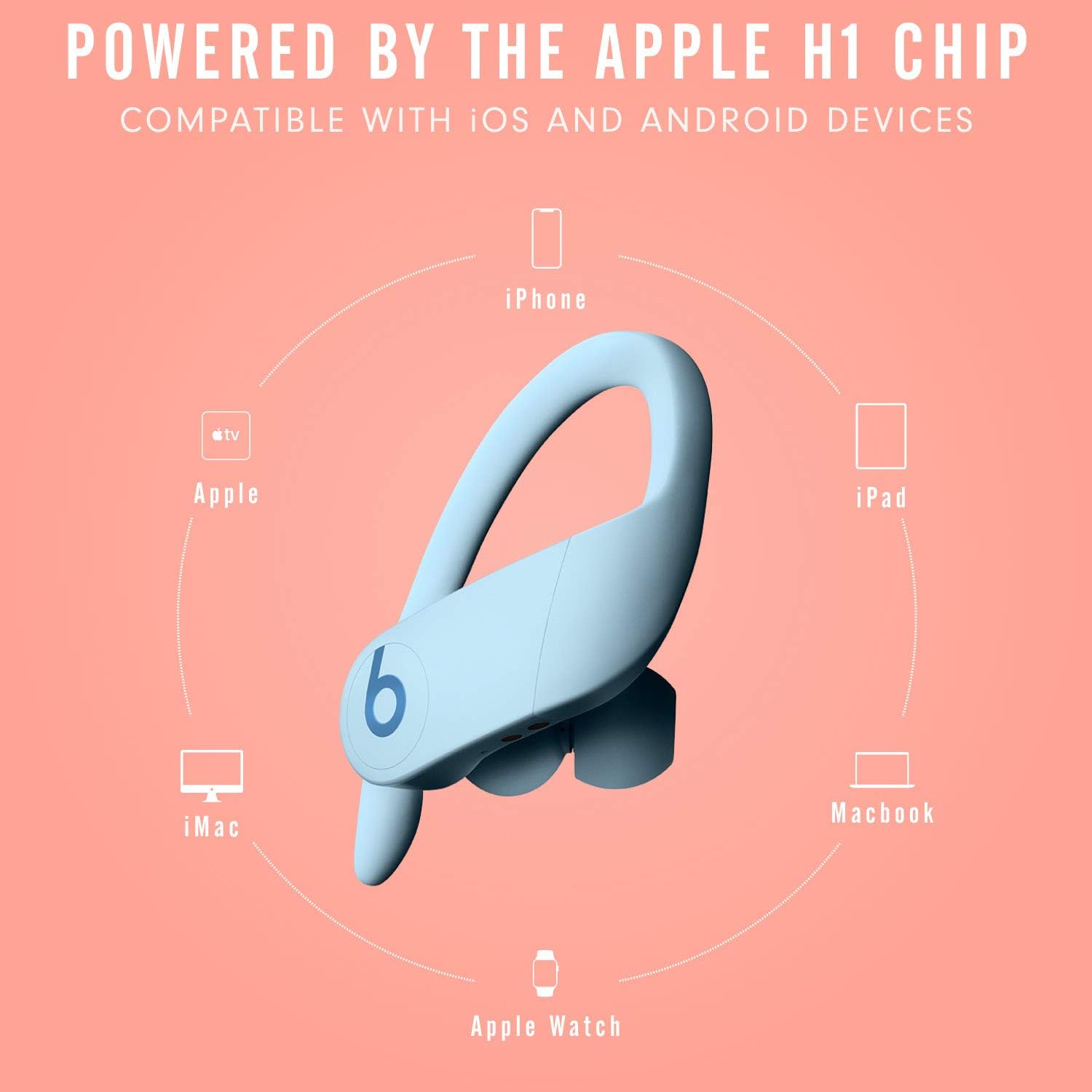 Buy Beats,Powerbeats Pro Wireless Earphones, Apple H1 Chip, Class 1 Bluetooth, 9-Hour Battery, Sweat-Resistant - Glacier Blue - Gadcet UK | UK | London | Scotland | Wales| Near Me | Cheap | Pay In 3 | In-Ear Headphones
