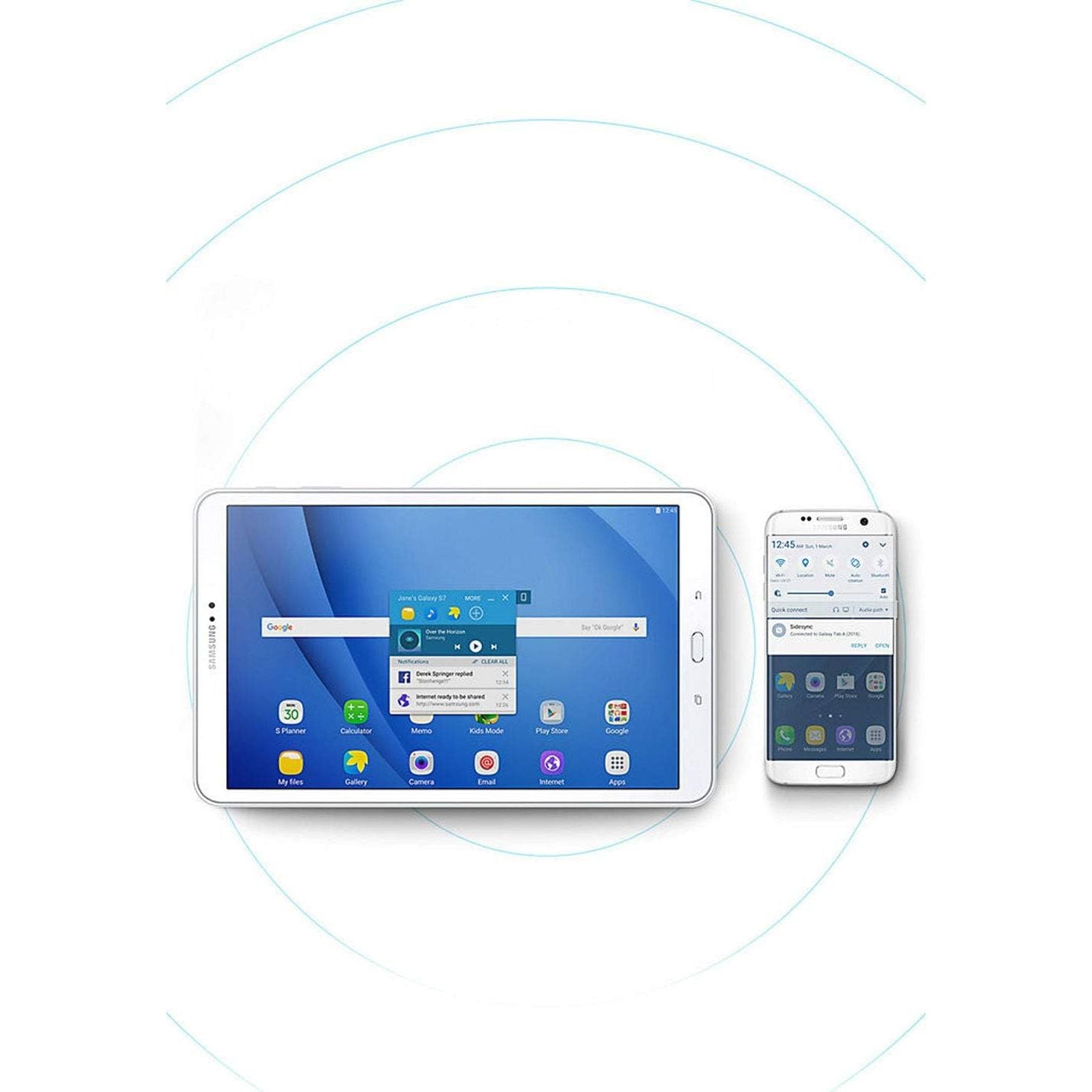 Buy Samsung,Samsung Galaxy Tab A (SM-T555) 9.7" Wi-Fi + LTE 16GB, Sandy White, Unlocked - Gadcet UK | UK | London | Scotland | Wales| Near Me | Cheap | Pay In 3 | Tablet Computers