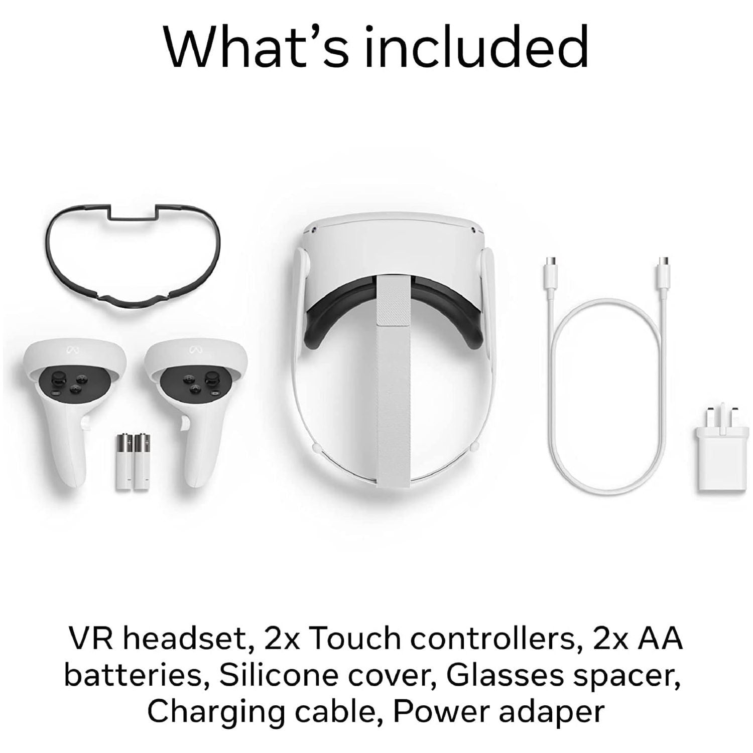 Meta Quest 2 - Advanced All-In-One VR Headset - 128 GB - White - 3