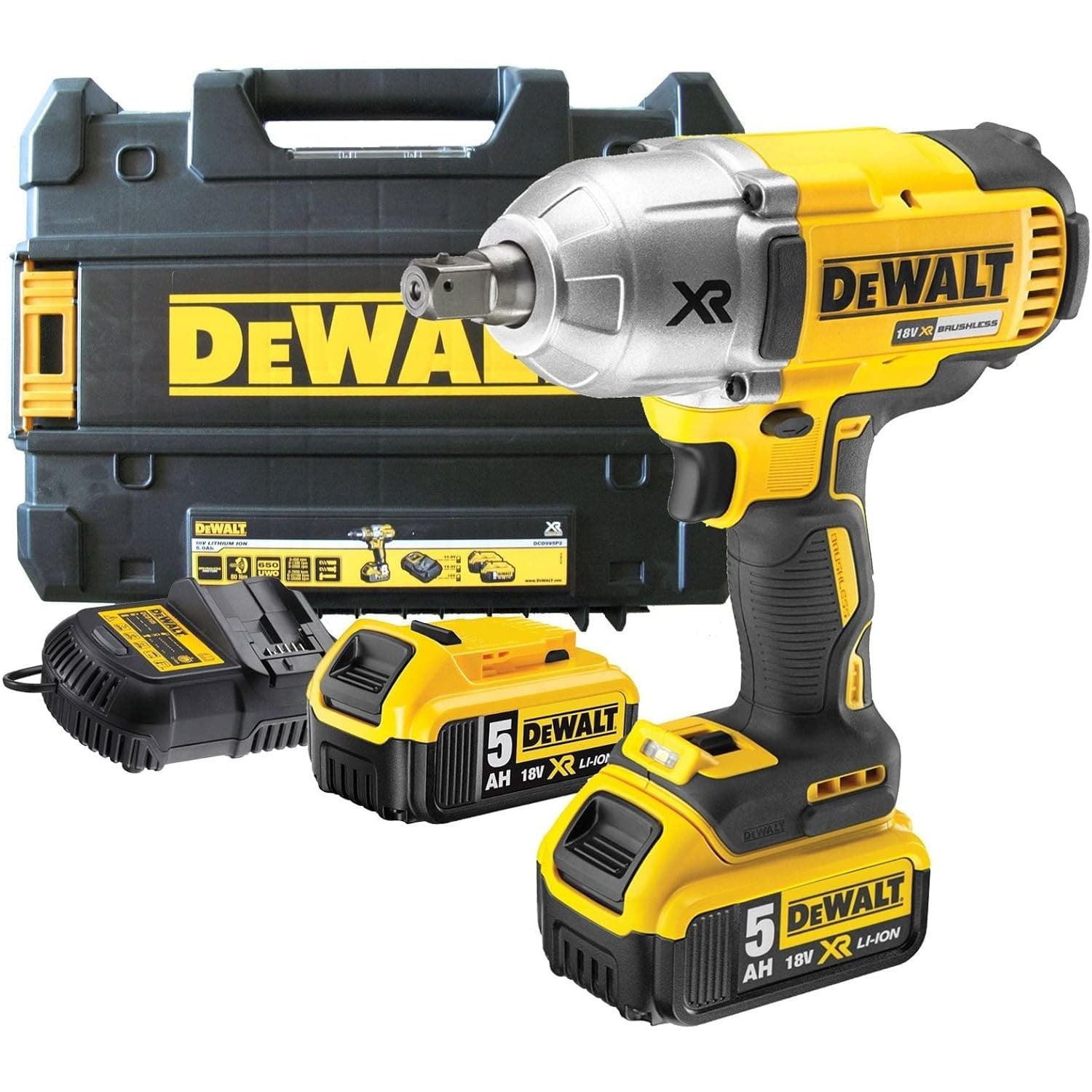 DeWalt DCF899P2 XR Brushless High Torque Impact Wrench 18V 2 x 5.0Ah - 1