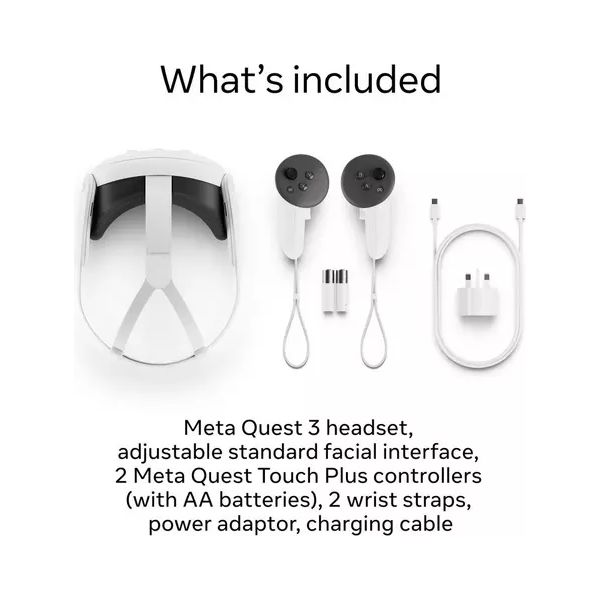 Meta Quest 3 - 128GB All-In-One Mixed Reality Headset - 5