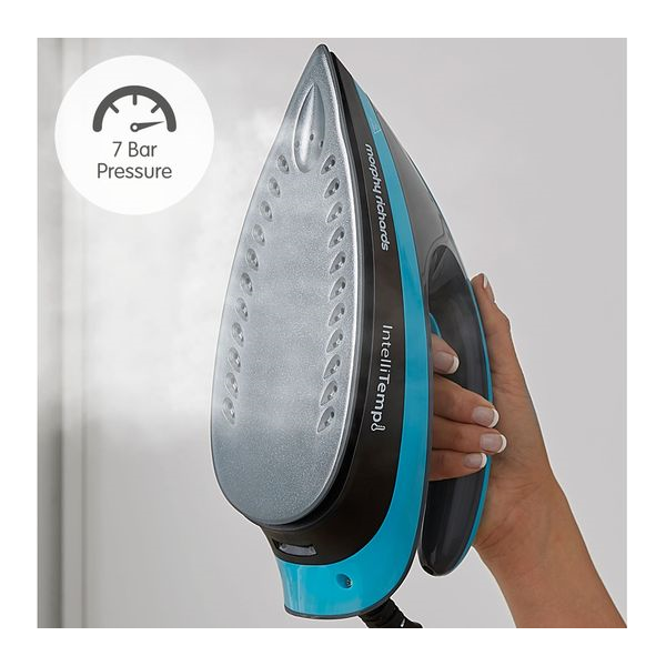MORPHY RICHARDS Speed Steam Pro Intellitemp 332103 Steam Generator Iron - Black & Teal - 2
