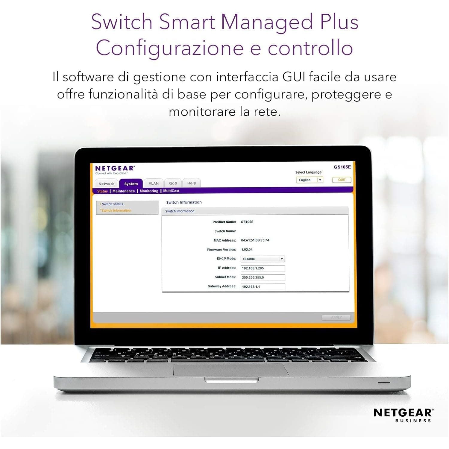NETGEAR GS108E 8-Port Ethernet Plus Switch, Gigabit Switch with Desktop or Wall Mounting Options and Limited Lifetime Support - 3