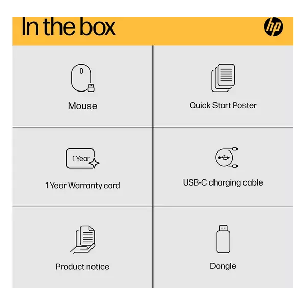 HP 930 Creator Mouse - 7 Programmable buttons, rechargeable, connect up to three devices with wireless or Bluetooth, fast charge, hyper-fast scroll whelver - 10