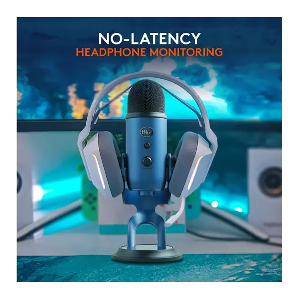 Blue Yeti USB Microphone for PC, Mac, Gaming, Recording, Streaming, Podcasting, Studio and Computer Condenser Mic with Blue VO!CE effects, 4 Pickup Patterns, Plug and Play – Blue - 5