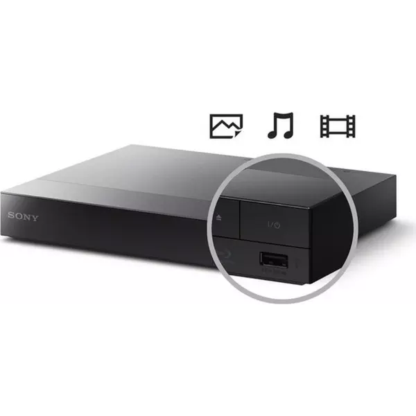 Sony BDP-S6700 Blu-Ray DVD Player with Wireless Multiroom, Super Wi-Fi, 3D, Screen Mirroring and 4K Upscaling - Black - 3