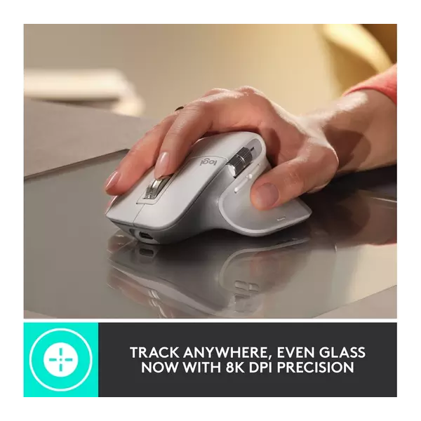 Logitech MX Master 3S - Wireless Performance Mouse with Ultra-Fast Scrolling, Ergonomic, 8K DPI, Glass Tracking, Silent Clicks, USB-C, Bluetooth, Windows, Linux, Chrome - Dark Gray - 2