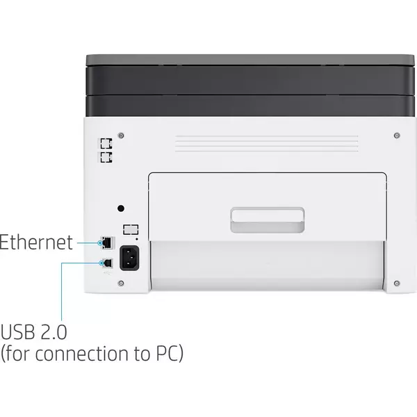 HP MFP 178nw AirPrint All-in-One Wireless Laser Colour Printer - White - 8