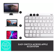 LOGITECH MX Keys Mini for Mac Wireless Keyboard - Pale Grey - 7