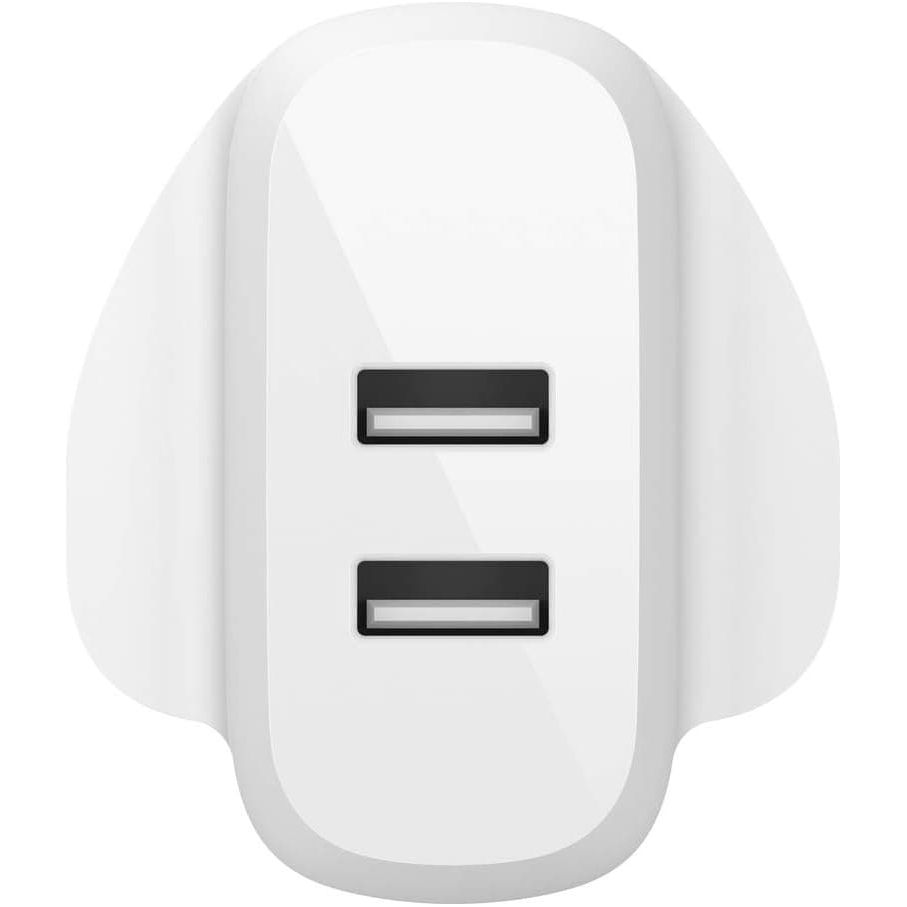 Belkin Boost Charge Dual USB-A Wall Charger 24 W + USB-A to USB-C Cable - 3