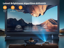 YABER PRO V9 Projector 4K, 25000 Lumens FHD 1080P Portable Projector, WiFi6 Bluetooth 5.2 Projector, Smart Projector, Home Cinema Projector for Smartphone/TV Stick/PPT - 3