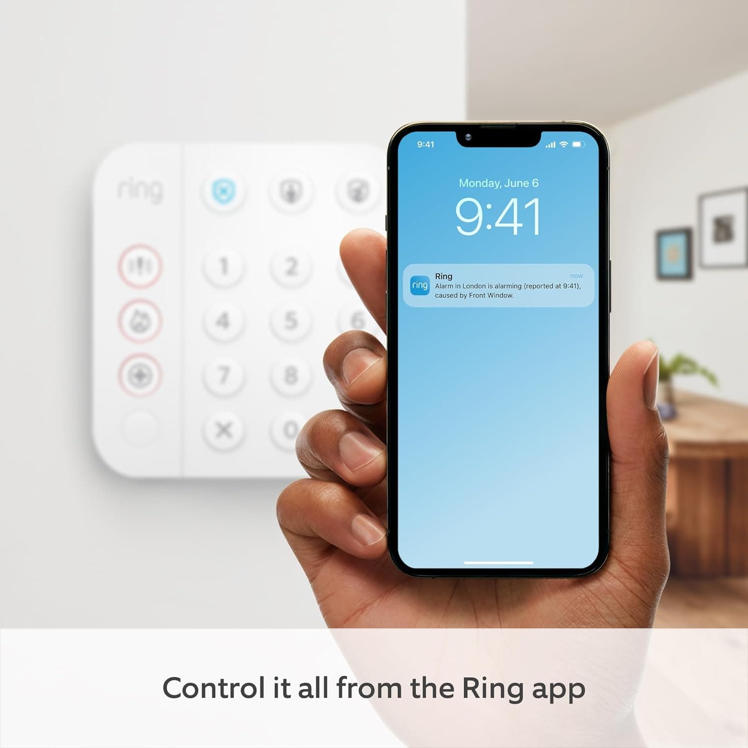 Ring Alarm Pack - S | Smart home alarm security system | Base Station | Alarm Keypad | Alarm Contact Sensor | Alarm Motion Detector | Alarm Range Extender (2nd Gen) - 4
