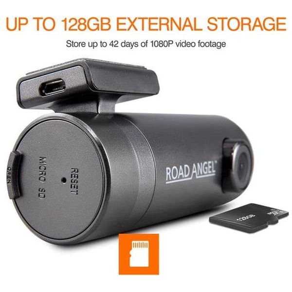 ROAD ANGEL Halo Go Full HD Dash Cam - Black - 1080P Dash Cam - 2