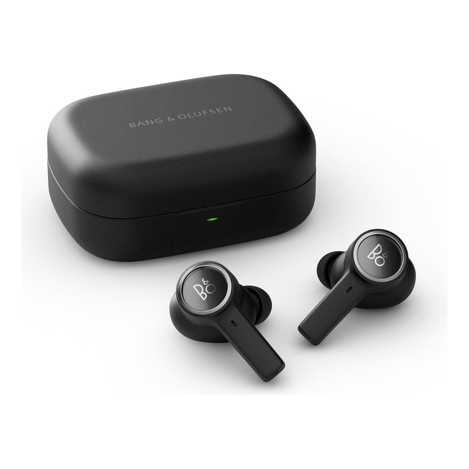 Bang & Olufsen Beoplay EX - Bluetooth Active Noise Cancelling Earphones, Playtime Up to 20 Hours, Waterproof IP57, Sport and Play with Charging Case - Black - 1