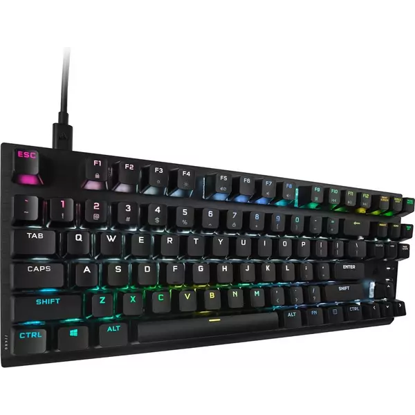 CORSAIR K60 RGB PRO TKL Optical-Mechanical Gaming Keyboard - Black - 2