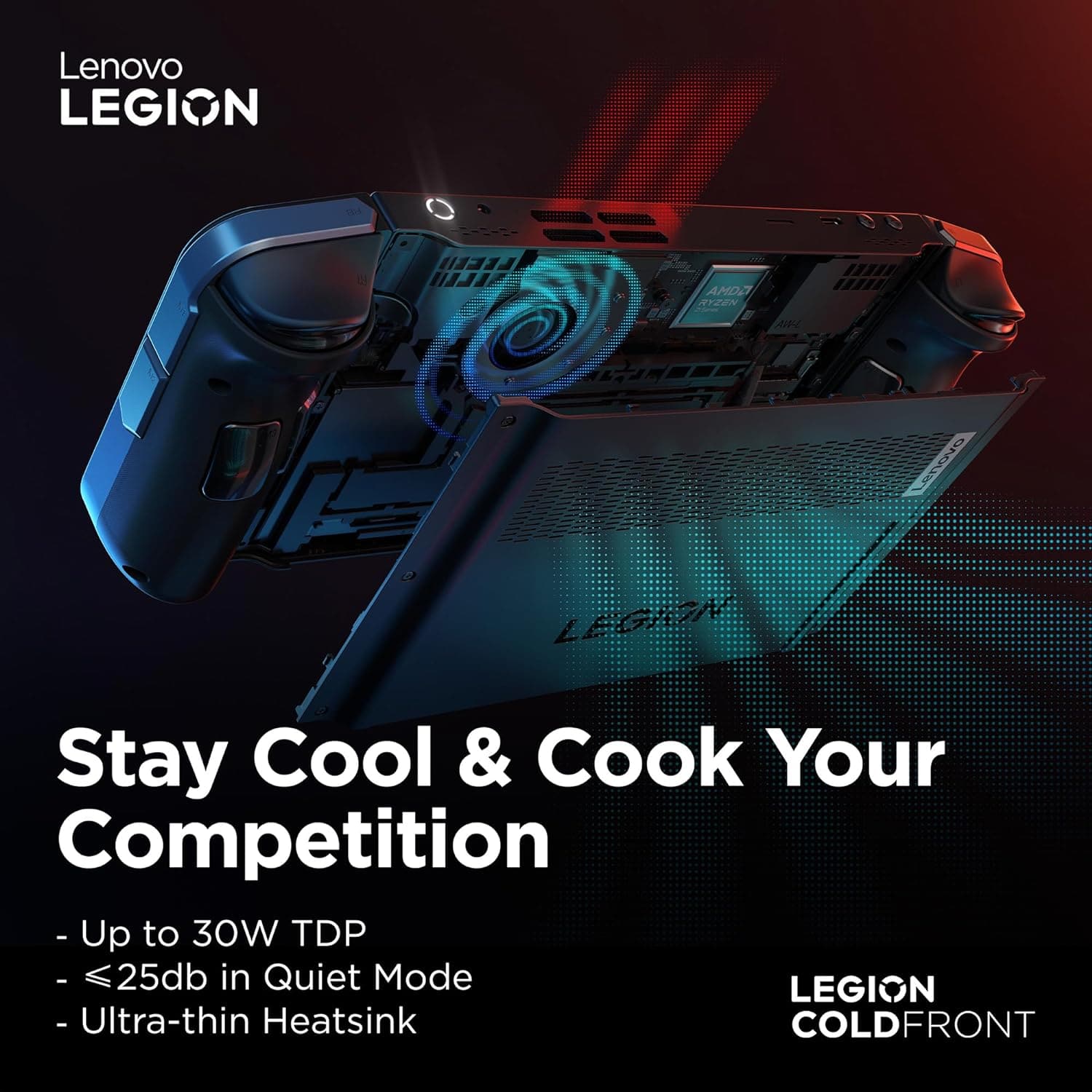 Lenovo Legion Go Handheld Gaming Console | 8.8 inch 2K Display | AMD Ryzen Z1 Extreme | 16GB RAM | 512GB SSD | Windows 11 Home - 9