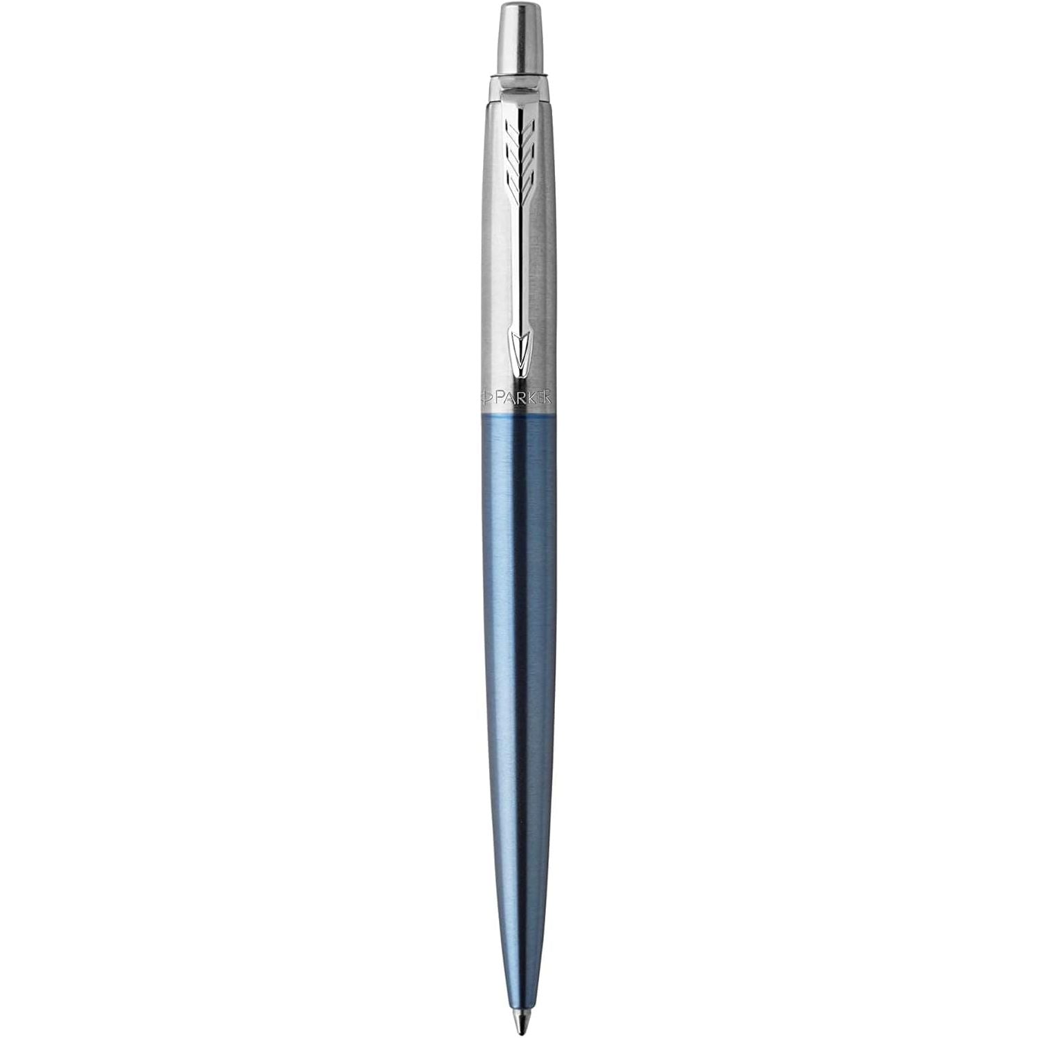 Parker Jotter Ballpoint Pen, Waterloo Blue, Medium Point Blue Ink - 3