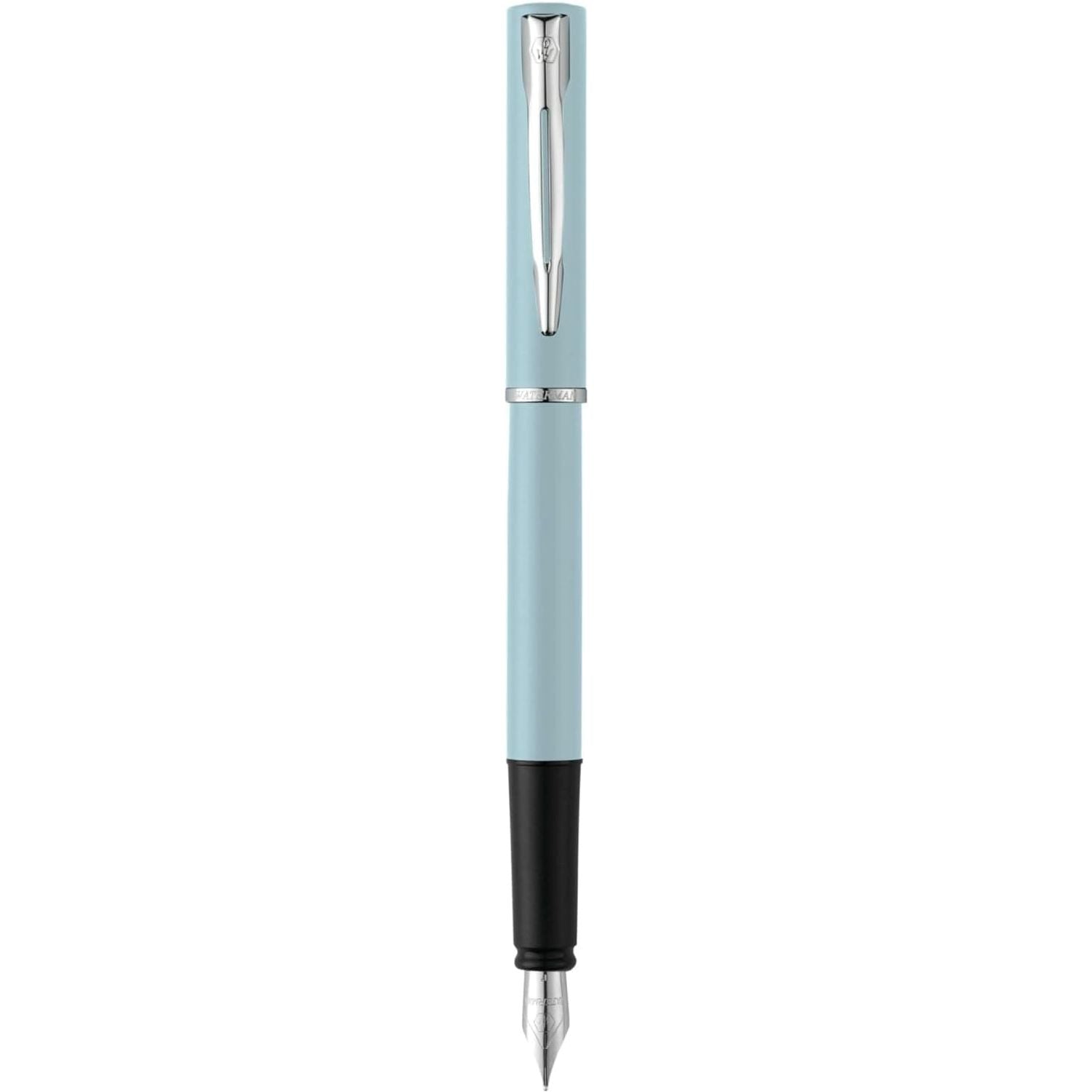 Waterman Paris Allure Fountain Pen, 0.5 mm, Fine Point, Baby Blue Pastel Lacquer, Blue Ink - 2