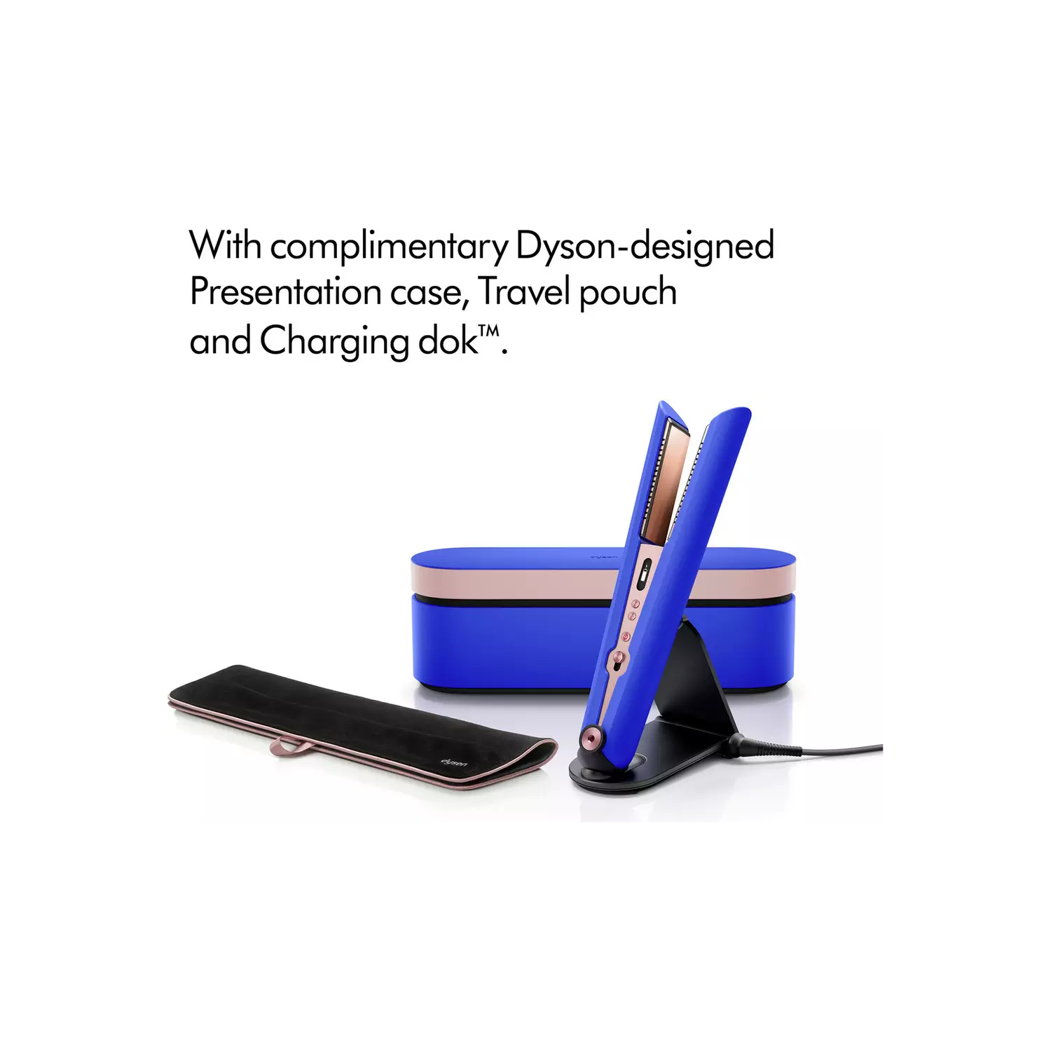Dyson Corrale Cordless Hair Straightener & Case - Blue/Blush - 2