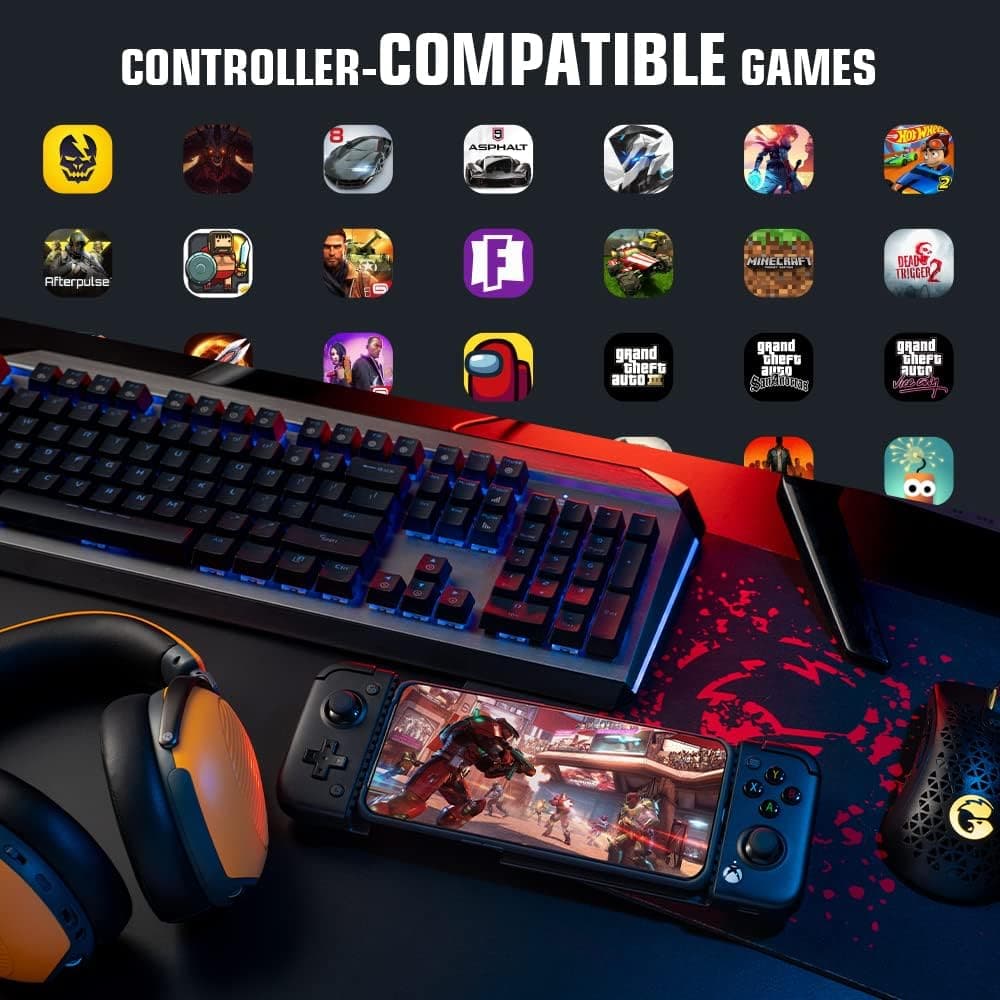 GameSir X2 Pro Mobile Game Controller for Android Type-C (100-179mm), Phone Controller - Passthrough Charging (Black) - 8