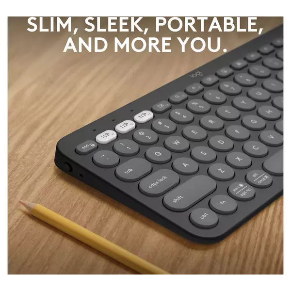 LOGITECH Pebble Keys 2 K380S Wireless Keyboard - Black - 2