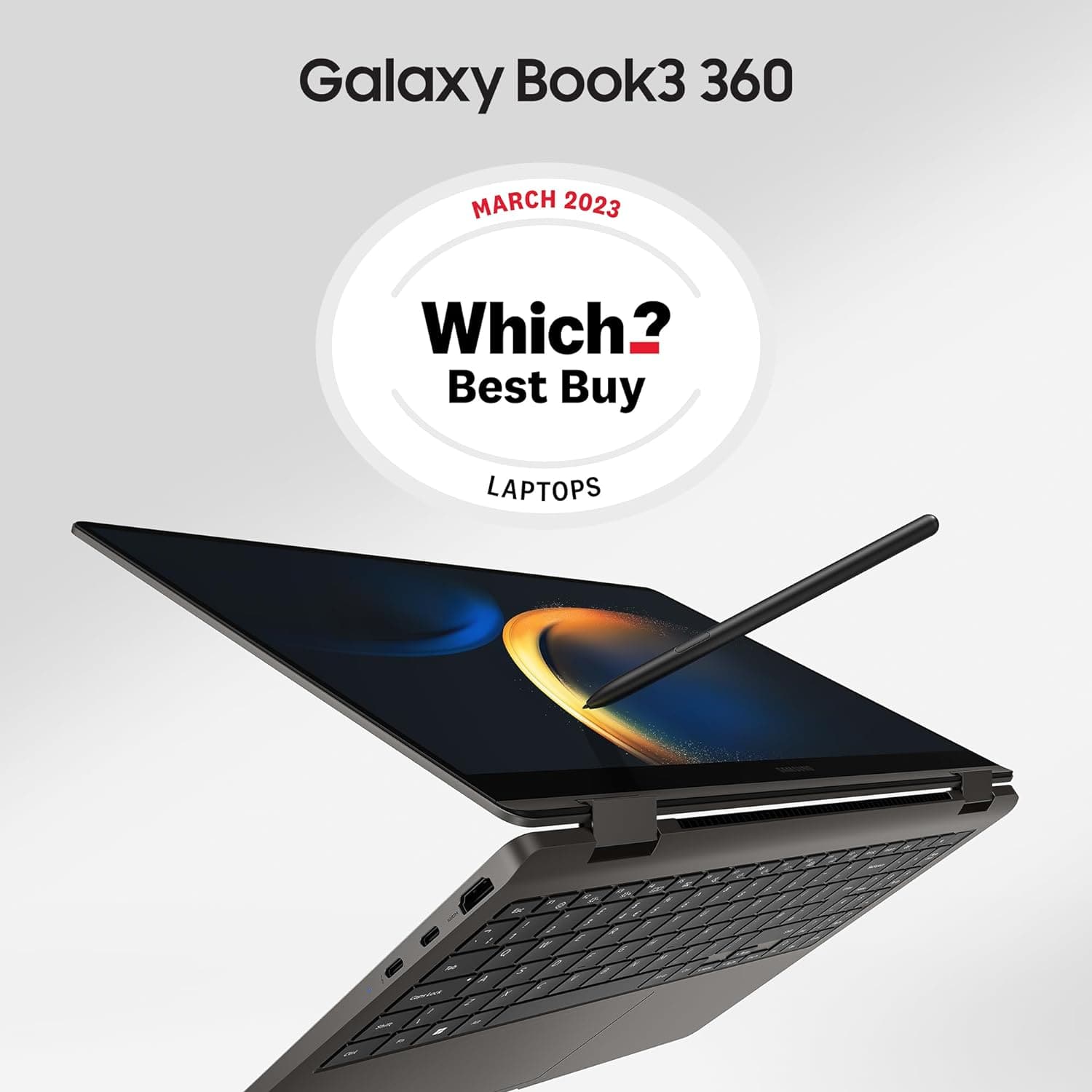 Samsung Book 3 360 Laptop - 13.3" Touchscreen, Intel Core i7, 16GB RAM, 512GB SSD, Graphite - 3