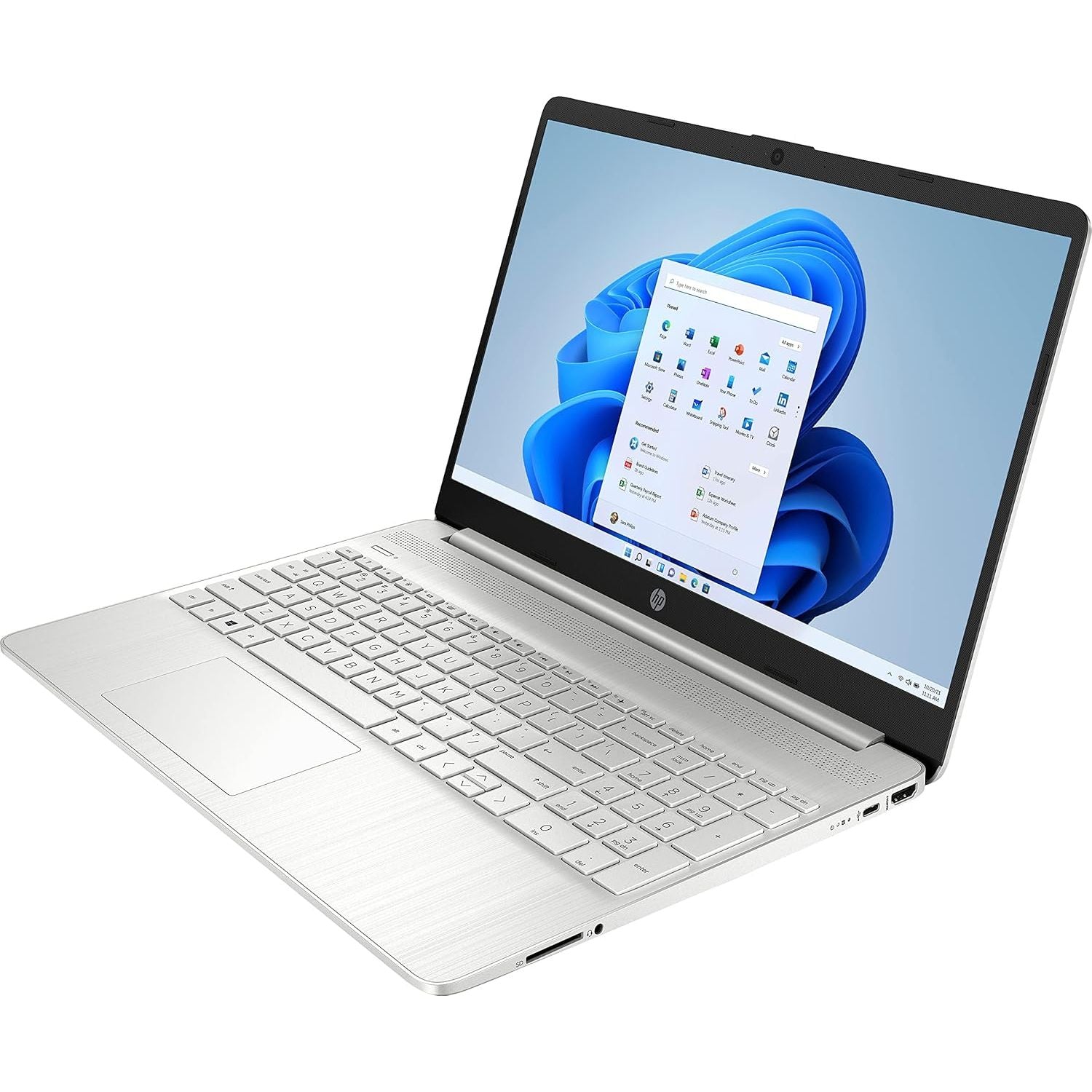 HP 15s-fq2037na 15.6" Laptop - Intel Core i5, 8GB RAM, 256GB SSD, Full HD, Sliver - 4