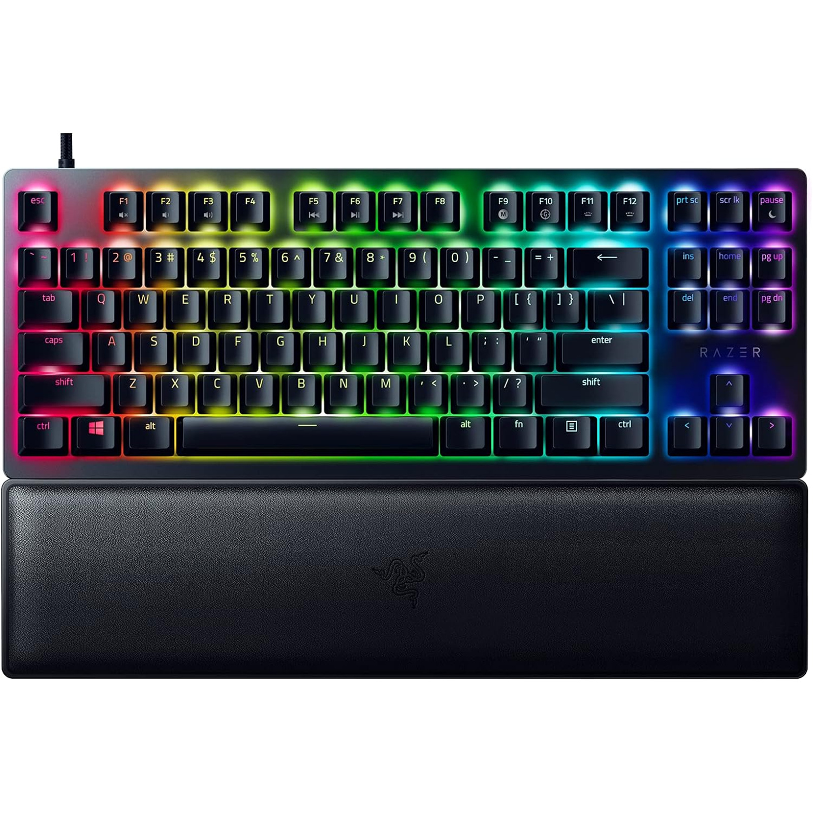 RAZER Huntsman V2 Tenkeyless Optical Gaming Keyboard - Clicky (Purple Switches) US Layout - 1