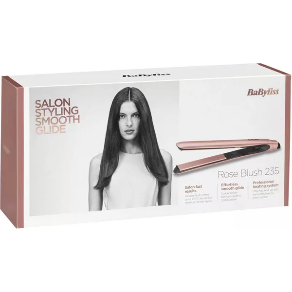 BABYLISS Rose Blush 235 Hair Straightener - Pink - 6