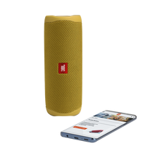 JBL Flip 5 Waterproof Bluetooth Speaker (Mustard Yellow) - 3
