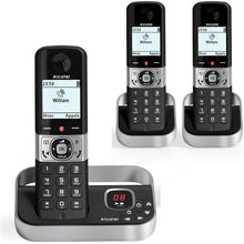 Alcatel F890 Voice Trio - Cordless Phone with answering machine and 3 Handsets - Landline Home Phones - Call Blocking Telephones - 1