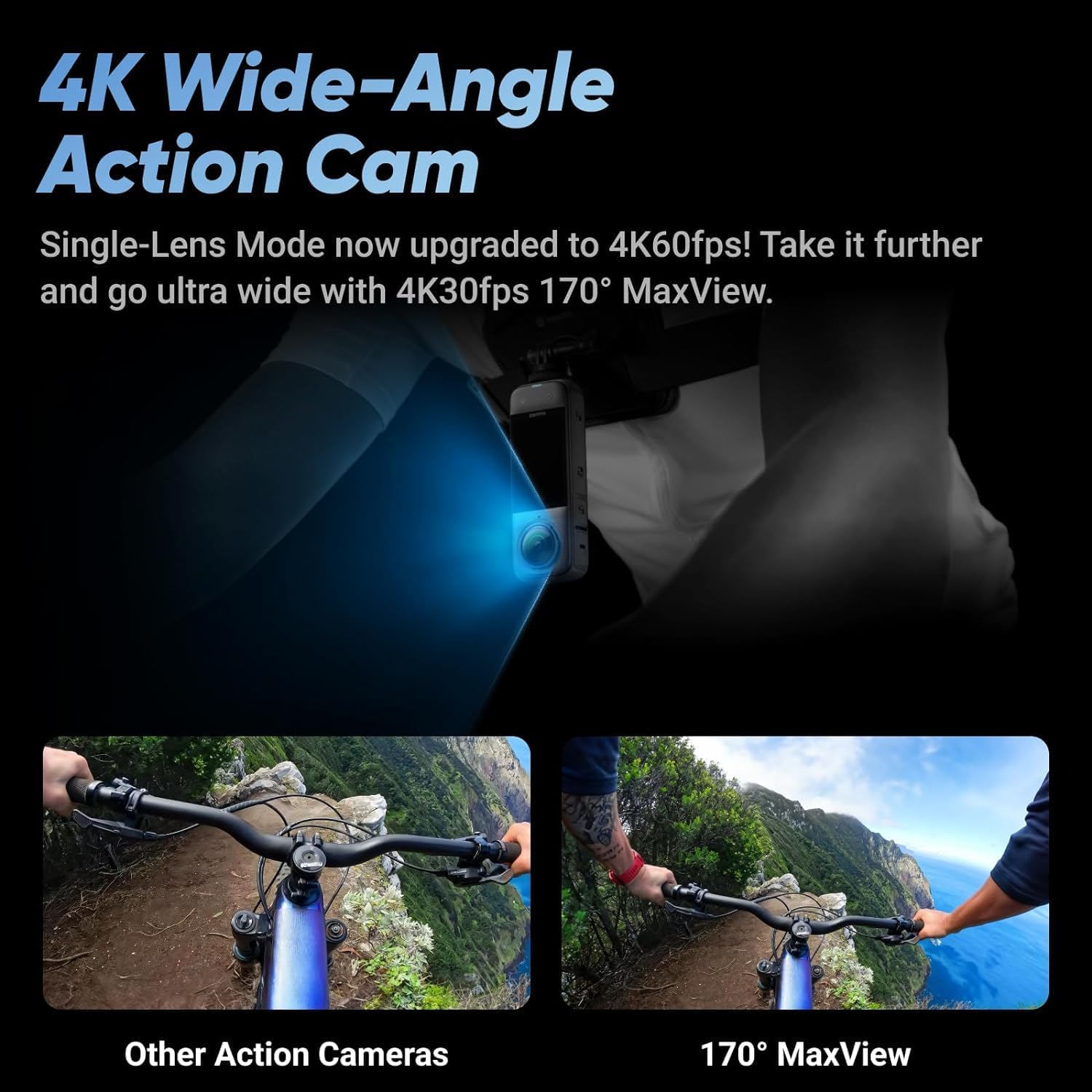 Insta360 X4-8K Waterproof 360 Action Camera, 4K Wide-Angle Video, Removable Lens Guards, 135 Min Battery Life, AI Editing - 10