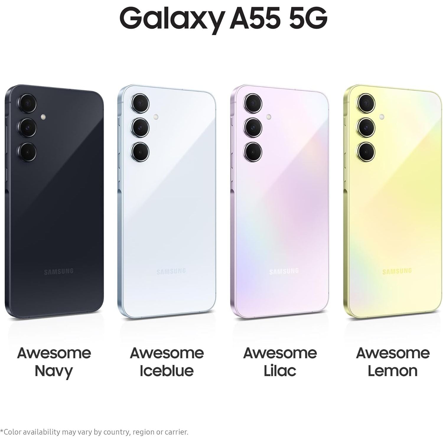 Samsung Galaxy A55 5G, 128GB Storage, 8GB RAM, Dual SIM, Awesome Navy, Unlocked - 3