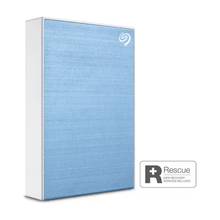 Seagate One Touch 5TB Portable Hard Drive with Password Protection - Light Blue - 2