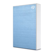 Seagate One Touch 5TB Portable Hard Drive with Password Protection - Light Blue - 3