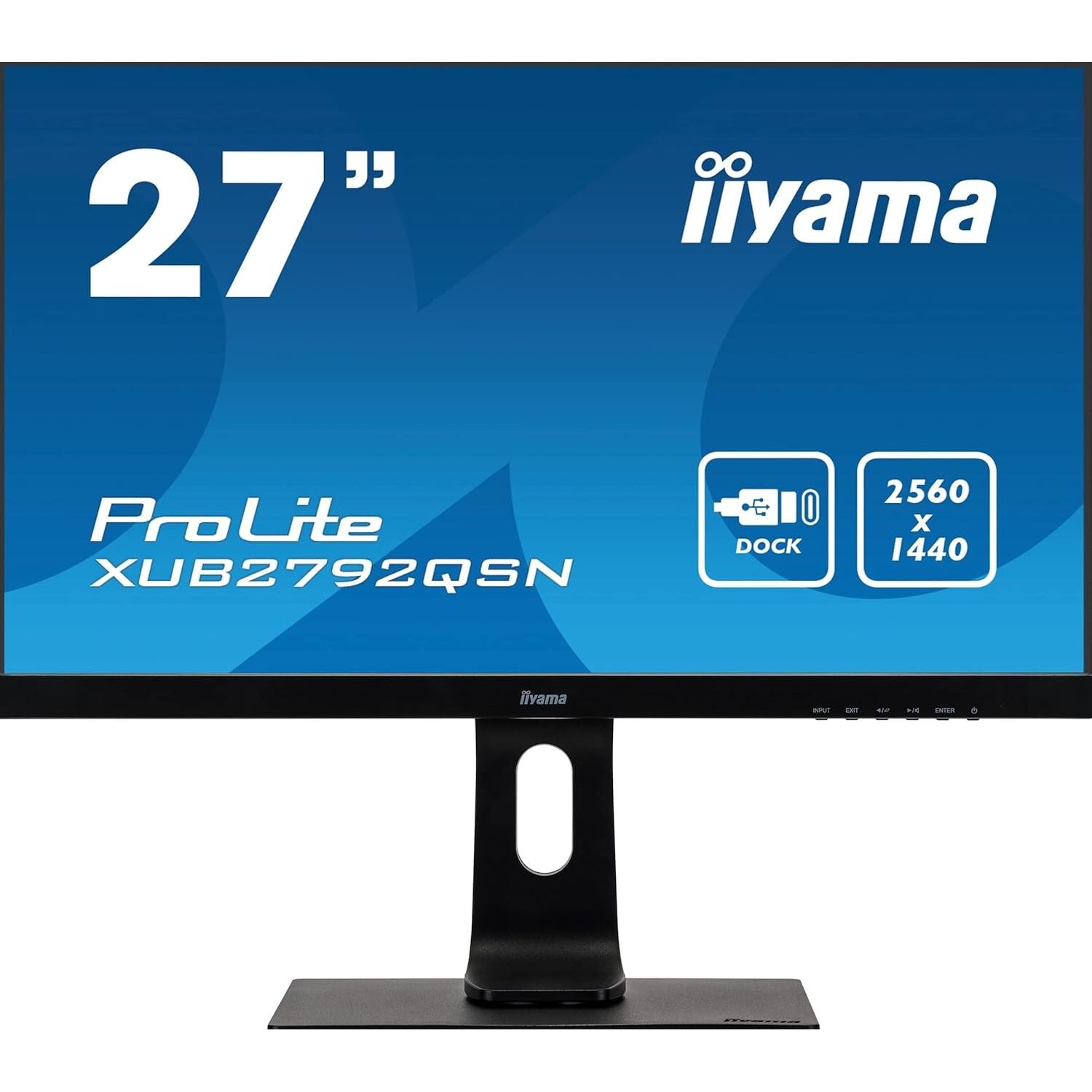 iiyama 27" IPS Monitor HDMI/DisplayPort, Speakers, Adjustable Stand XUB2792QSN - 1