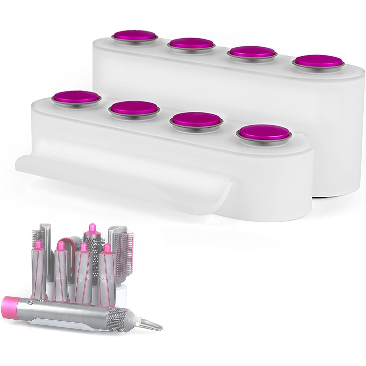 Dyson Airwrap display stand (White/Fuchsia) - 1