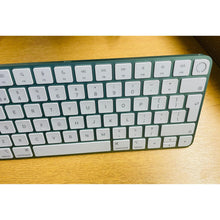 Apple Magic Keyboard with Touch ID: Bluetooth, rechargeable. Works with Mac computers silicon; British English, white keys with varities of Colours - 8