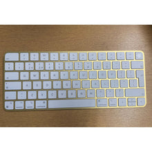 Apple Magic Keyboard with Touch ID: Bluetooth, rechargeable. Works with Mac computers silicon; British English, white keys with varities of Colours - 11