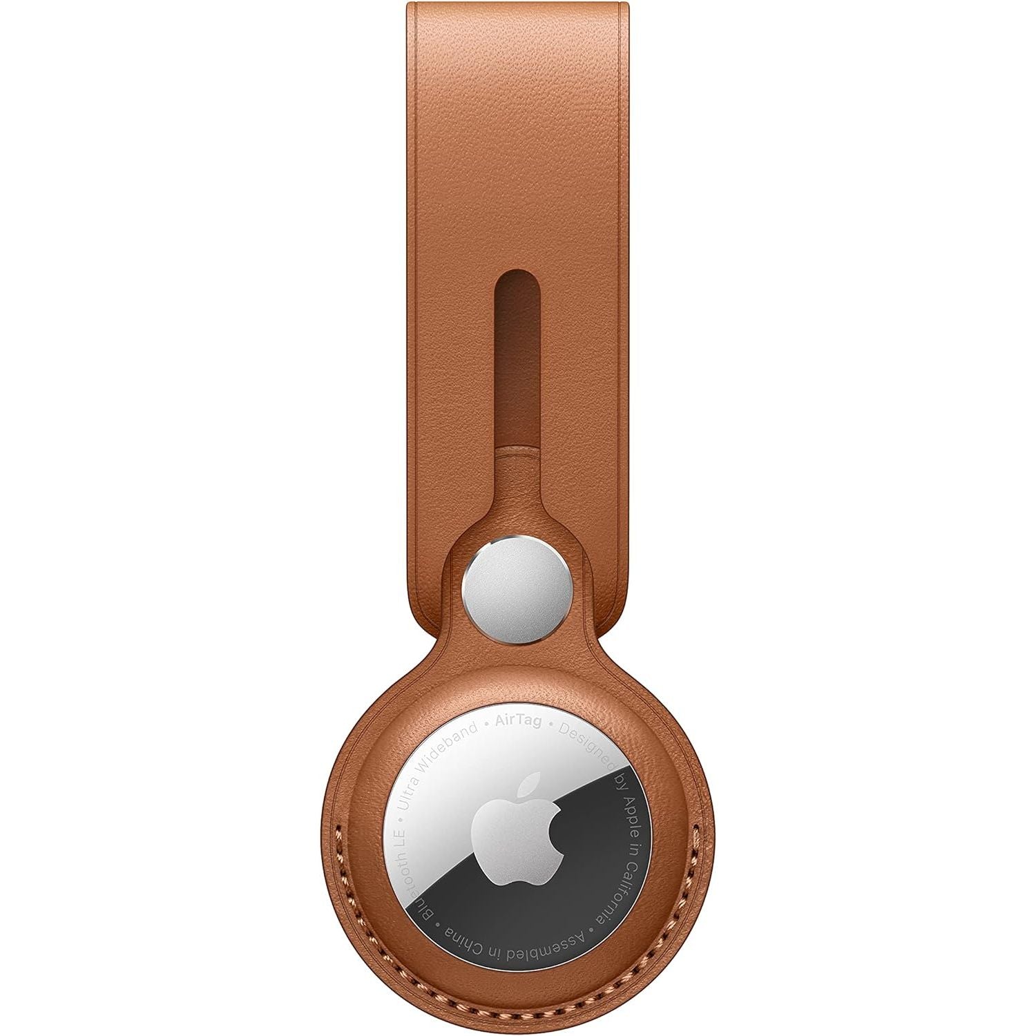 AirTag Leather Loop - Saddle Brown - 1