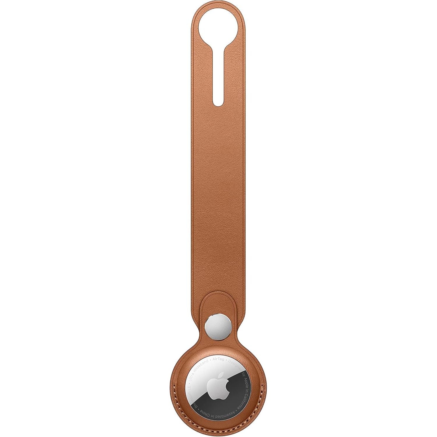 AirTag Leather Loop - Saddle Brown - 4