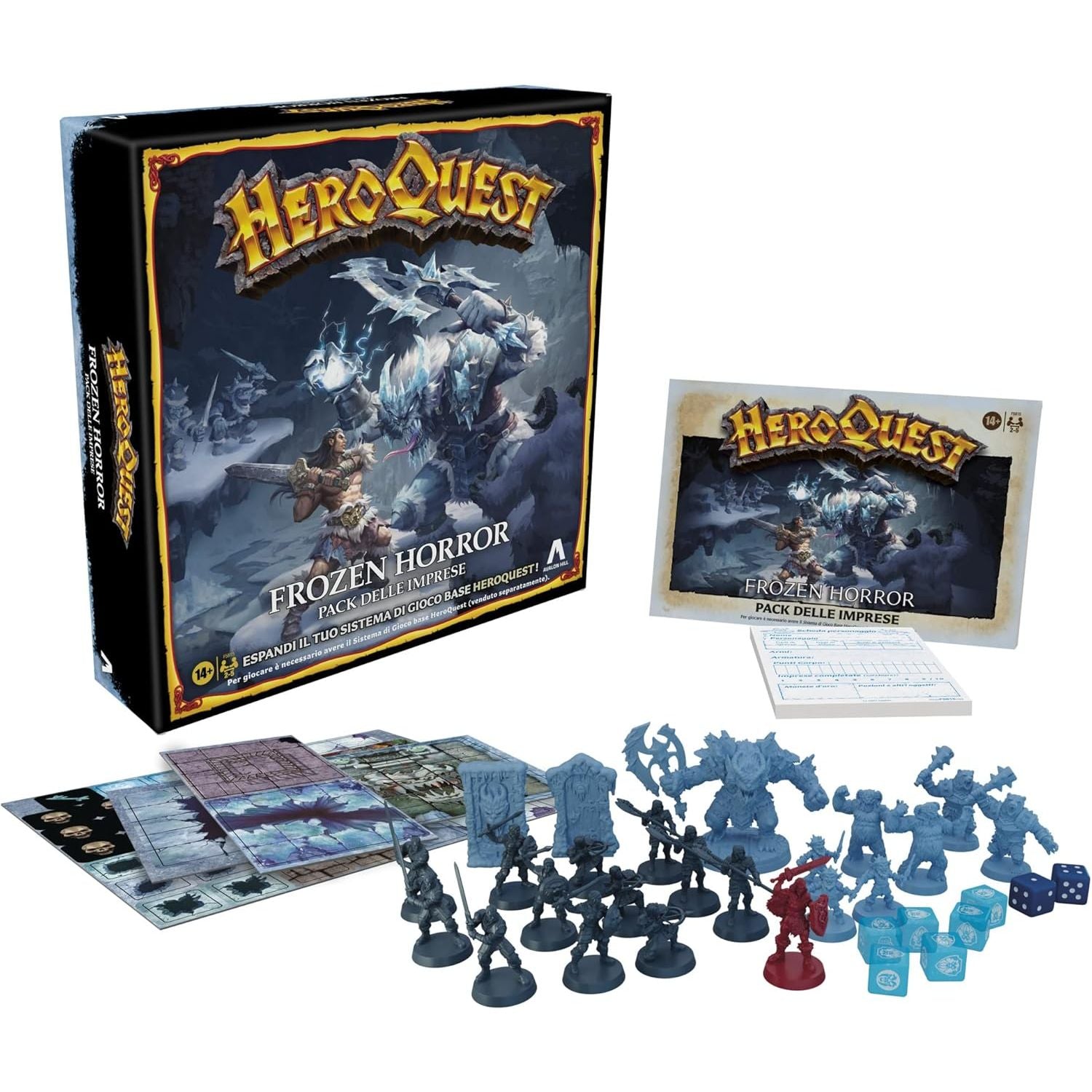 Avalon Hill Heroquest: Pack of Enterprises - Frozen Horror Game Dungeon Crawler, 14 Years and Up Language - Italian - 3