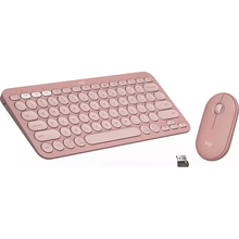 LOGITECH Pebble 2 Combo Wireless Keyboard & Mouse Set - Rose - 1