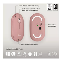 LOGITECH Pebble 2 Combo Wireless Keyboard & Mouse Set - Rose - 5