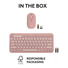 LOGITECH Pebble 2 Combo Wireless Keyboard & Mouse Set - Rose - 7