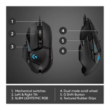 LOGITECH G502 Hero Optical Gaming Mouse - 6