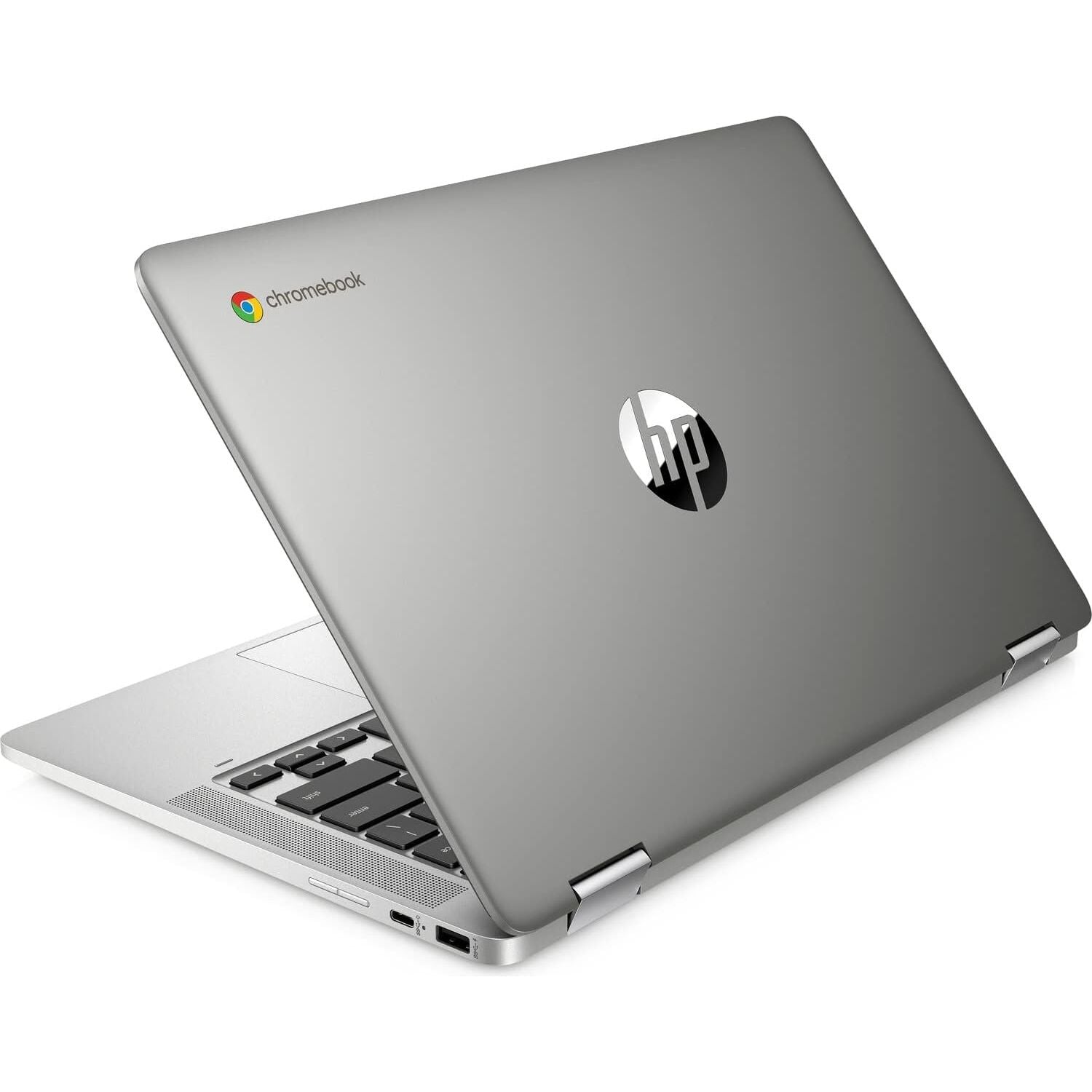 HP Chromebook 14" Laptop PC 14a-ca0005sa, Touch Screen, Intel Celeron, 4GB RAM, 64GB SSD - Mineral silver - 10