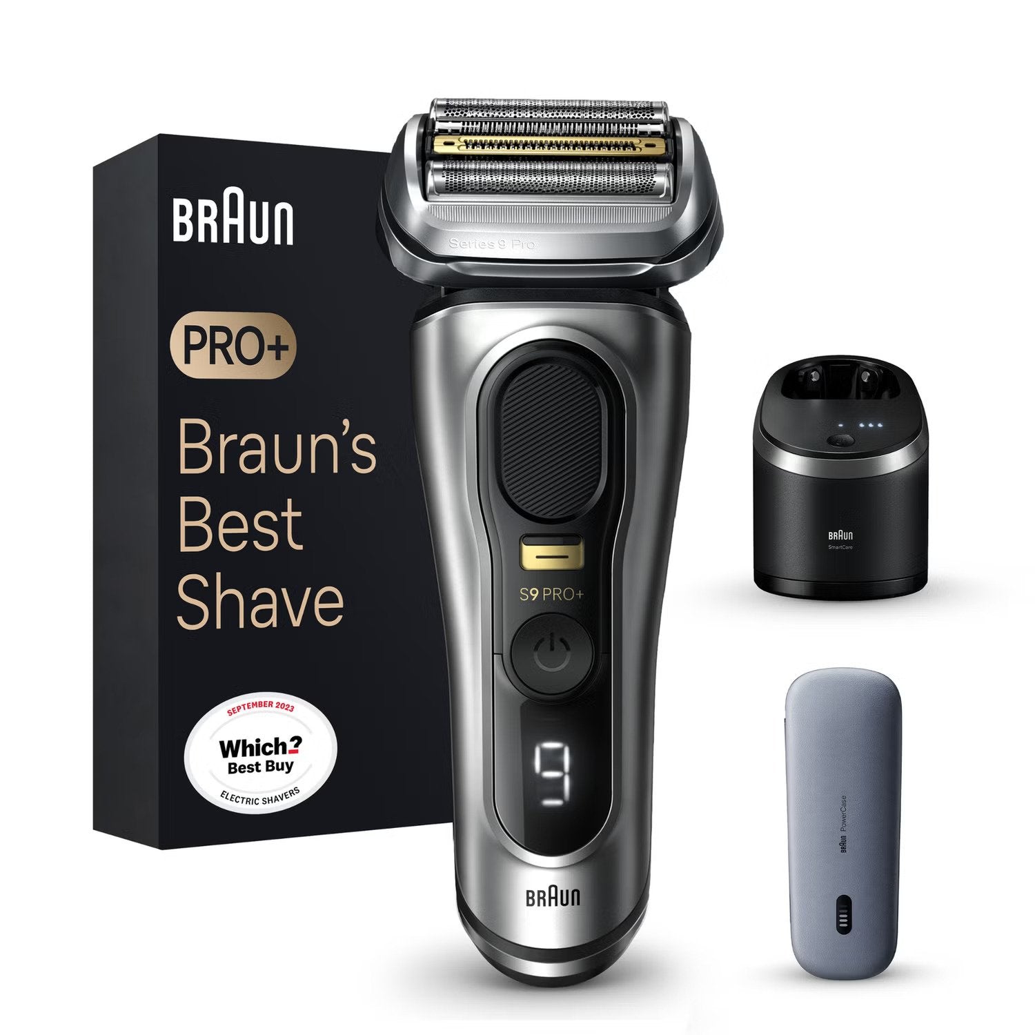 Braun Series 9 Pro 9575cc Wet & Dry Electric Shaver with Clean & Charge System - 1