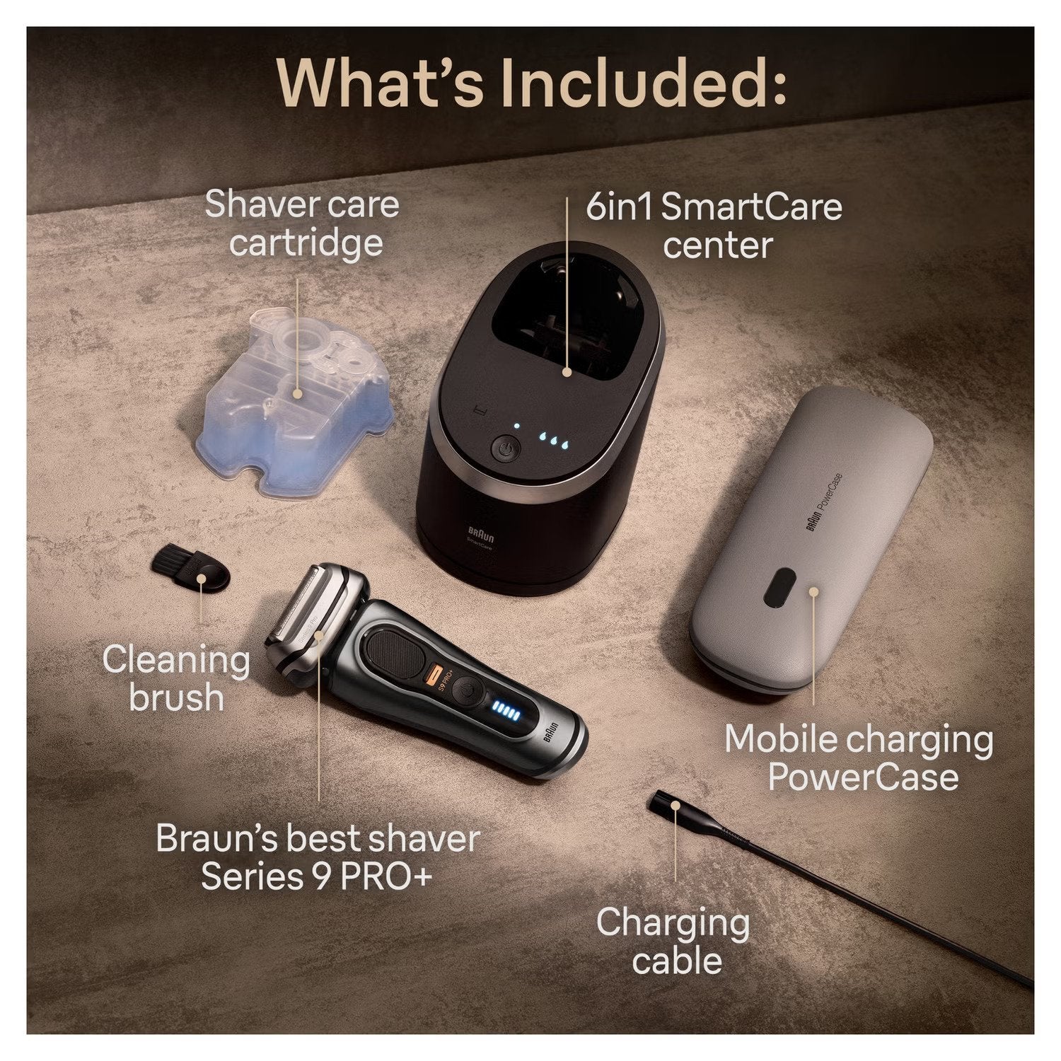 Braun Series 9 Pro 9575cc Wet & Dry Electric Shaver with Clean & Charge System - 4