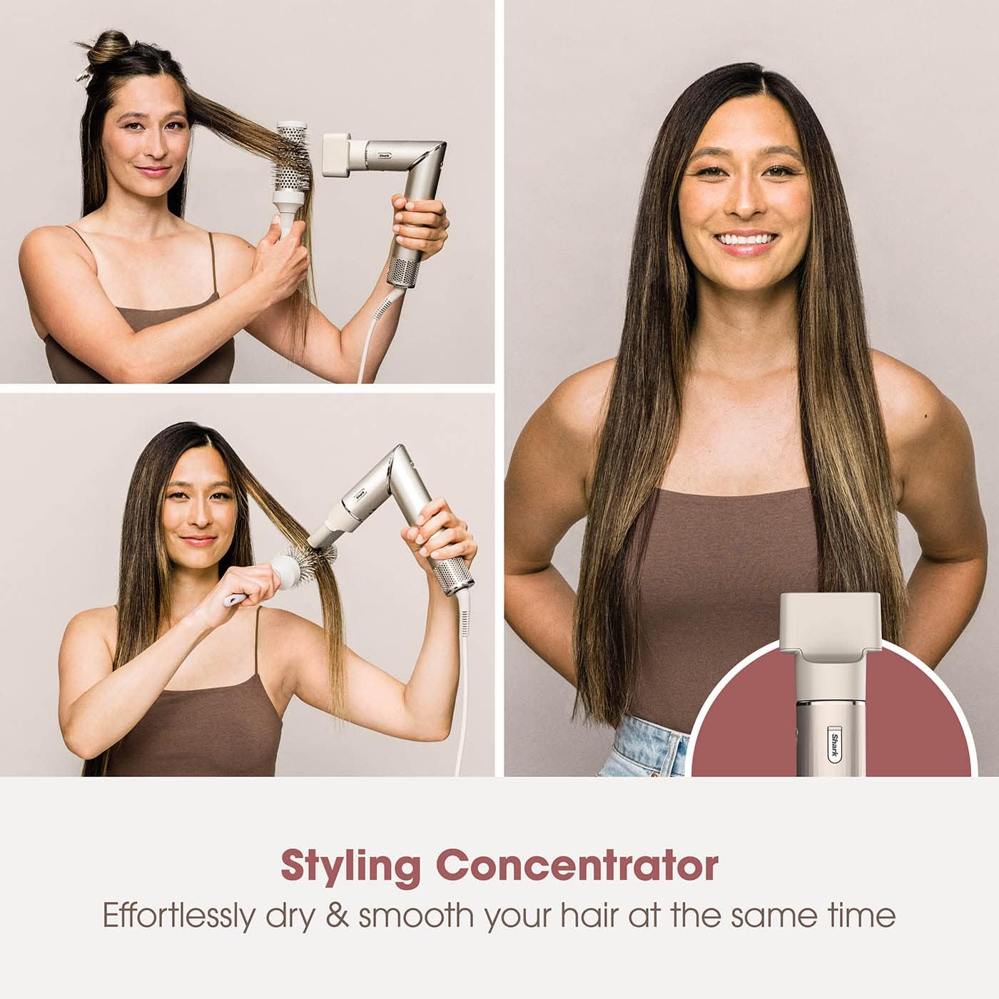 SHARK FlexStyle Straight & Wavy HD430SLUK 4-in-1 Air Styler & Hair Dryer – Stone - 3